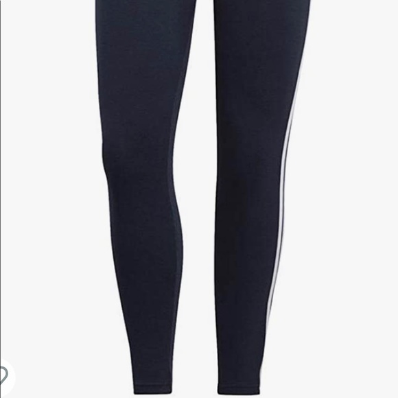 Brand New Women's Adidas 3 Striped Tights/Legend Ink White 2XL (w/out tag) - Picture 4 of 8